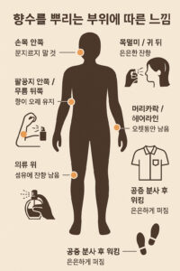 부위별 향기 발향 가이드