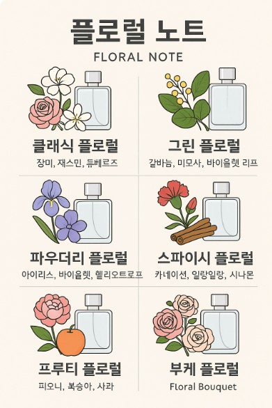 플로럴 노트의 특징과 대표 향수 총정리