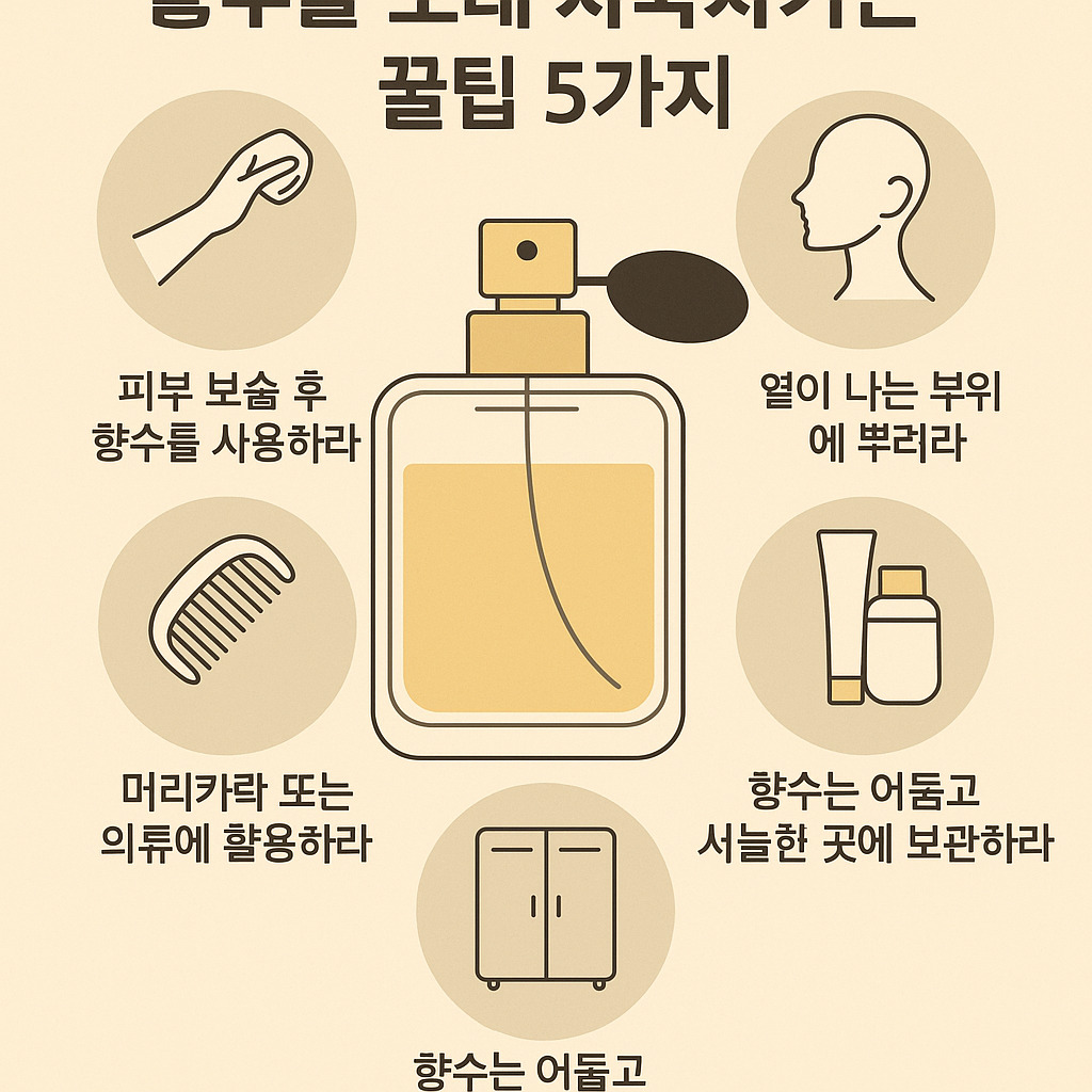 향수를 오래 지속시키는 꿀팁